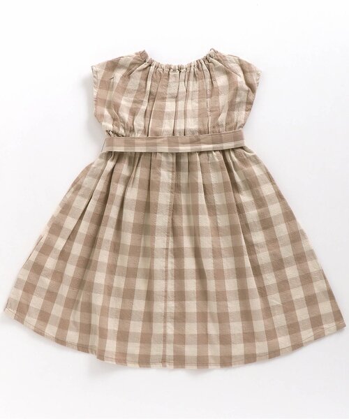 apres les cours（アプレレクール）の「WEB限定 お花＆チェック柄ロングワンピ（ワンピース・キッズ・ベージュ/ピンク/イエロー/ミント・80ｃｍ/90cm/110cm/100cm/120cm/130cm/140cm）」の21枚目の写真