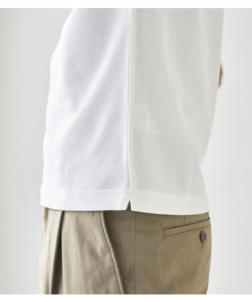 CROSSPLUS ONLINE（クロスプラスオンライン）の「【bizcos】ﾋﾞｽﾞｺｽ　カッタウェイカノコポロシャツ / スマートフィット（ポロシャツ・メンズ・ホワイト/ブラック/ネイビー/サックスブルー・L2/L3/M2/M3/LL3/LL4）」の16枚目の写真