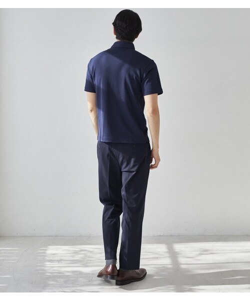 CROSSPLUS ONLINE（クロスプラスオンライン）の「【bizcos】ﾋﾞｽﾞｺｽ　カッタウェイカノコポロシャツ / スマートフィット（ポロシャツ・メンズ・ホワイト/ブラック/ネイビー/サックスブルー・L2/L3/M2/M3/LL3/LL4）」の12枚目の写真