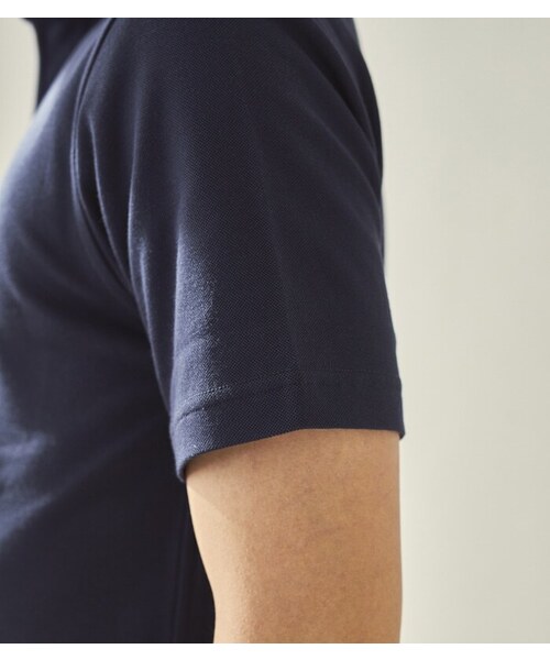 CROSSPLUS ONLINE（クロスプラスオンライン）の「【bizcos】ﾋﾞｽﾞｺｽ　カッタウェイカノコポロシャツ / スマートフィット（ポロシャツ・メンズ・ホワイト/ブラック/ネイビー/サックスブルー・L2/L3/M2/M3/LL3/LL4）」の10枚目の写真