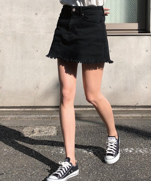 meJane（ミージェーン）の「BASIC デニムミニスカート（デニムスカート・レディース・ブルー/インディゴブルー/ブラック・M/S）」の11枚目の写真