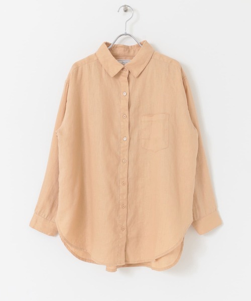 美品 Sonny Labelサニーレーベルきれい色ゆったりリネンオーバーシャツ♪ URBAN RESEARCH Sonny Label（アーバンリサーチサニーレーベル