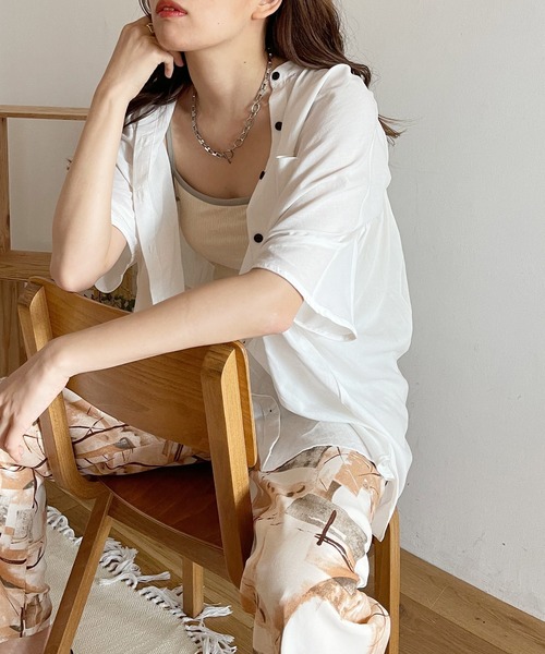 Shelly island（シェリーアイランド）の「アート柄イージーパンツ（その他パンツ・レディース・パープル/オレンジ・M）」の15枚目の写真