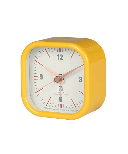 DULTON（ダルトン）の「SQUARE ALARM CLOCK/目覚まし時計（置時計・メンズ・ブラック/ネイビー/レッド/オリーブ/サックスブルー/イエロー/アイボリー・FREE）」の17枚目の写真