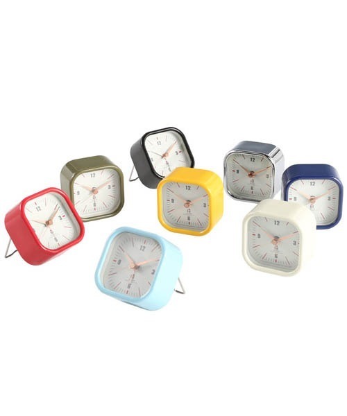 DULTON（ダルトン）の「SQUARE ALARM CLOCK/目覚まし時計（置時計・メンズ・ブラック/ネイビー/レッド/オリーブ/サックスブルー/イエロー/アイボリー・FREE）」の14枚目の写真