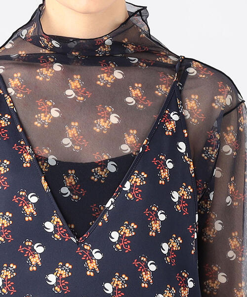 SOULEIADO（ソレイアード）の「プリントエプロン キャミソール