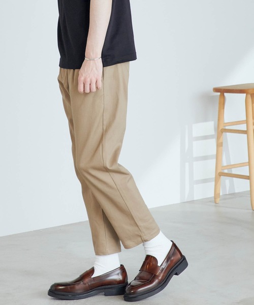 MONO-MART(モノマート)の「カツラギストレッチ ルーズアンクルテーパードタックチノパンツ(チノパンツ・メンズ・ダークブラウン/ブラウン系その他/ベージュ/ネイビー/チャコール/ブルー系その他/ブラック・L/M/S)」の14枚目の写真