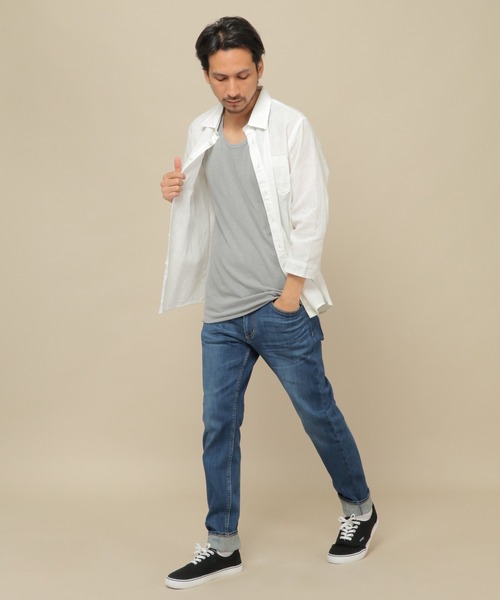 ikka（イッカ）の「ランダムテレコタンクトップ（タンクトップ・メンズ・グレー/ブラック/ホワイト・L/S/M/XL）」の11枚目の写真