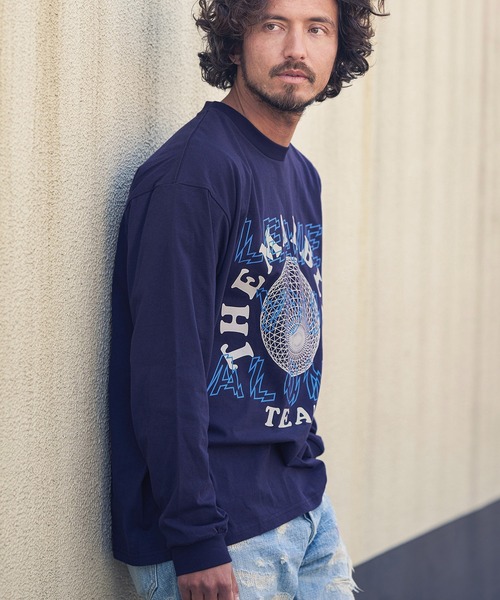 MARBLES（マーブルズ）の「mlt3401-STANDARD LS TEE (LEAVE YOU ALONE) Tシャツ（Tシャツ/カットソー・メンズ・チャコール/レッド/ネイビー・S/M/XL/L）」の11枚目の写真