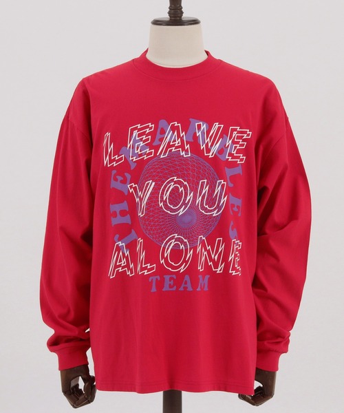 MARBLES（マーブルズ）の「mlt3401-STANDARD LS TEE (LEAVE YOU ALONE) Tシャツ（Tシャツ/カットソー・メンズ・チャコール/レッド/ネイビー・S/M/XL/L）」の13枚目の写真
