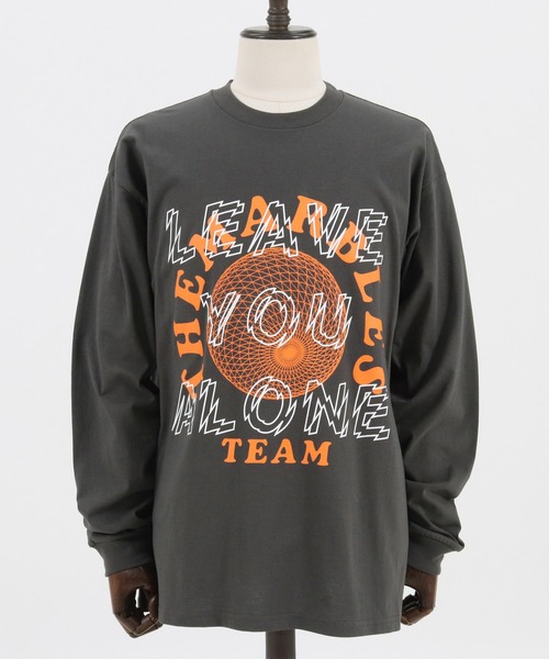 MARBLES（マーブルズ）の「mlt3401-STANDARD LS TEE (LEAVE YOU ALONE) Tシャツ（Tシャツ/カットソー・メンズ・チャコール/レッド/ネイビー・S/M/XL/L）」の15枚目の写真