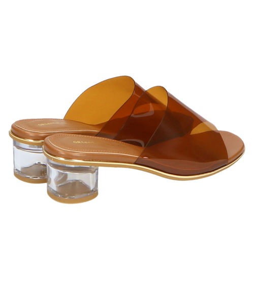 ORiental TRaffic by yuri（オリエンタルトラフィックバイユリ）の「PVCクリアヒールミュールサンダル/11299（サンダル・レディース・ブラウン・3L/LL/M/S/SS/L）」の10枚目の写真