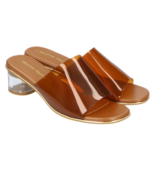 ORiental TRaffic by yuri（オリエンタルトラフィックバイユリ）の「PVCクリアヒールミュールサンダル/11299（サンダル・レディース・ブラウン・3L/LL/M/S/SS/L）」の12枚目の写真
