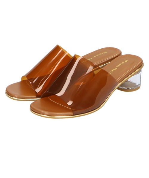 ORiental TRaffic by yuri（オリエンタルトラフィックバイユリ）の「PVCクリアヒールミュールサンダル/11299（サンダル・レディース・ブラウン・3L/LL/M/S/SS/L）」の6枚目の写真