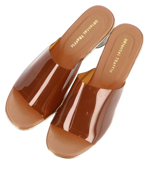ORiental TRaffic by yuri（オリエンタルトラフィックバイユリ）の「PVCクリアヒールミュールサンダル/11299（サンダル・レディース・ブラウン・3L/LL/M/S/SS/L）」の13枚目の写真