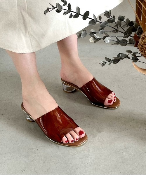 ORiental TRaffic by yuri（オリエンタルトラフィックバイユリ）の「PVCクリアヒールミュールサンダル/11299（サンダル・レディース・ブラウン・3L/LL/M/S/SS/L）」の16枚目の写真