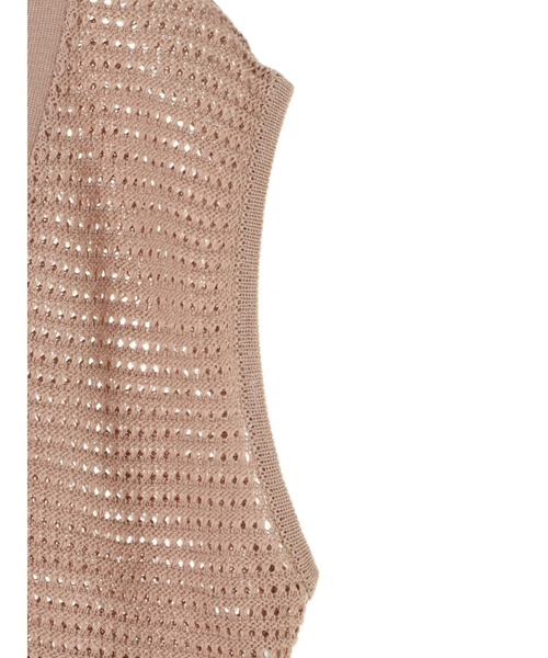 earth music&ecology（アースミュージックアンドエコロジー）の「メッシュニットビスチェ  ＊（ベスト・レディース・イエロー/ベージュ/その他8・FREE）」の15枚目の写真