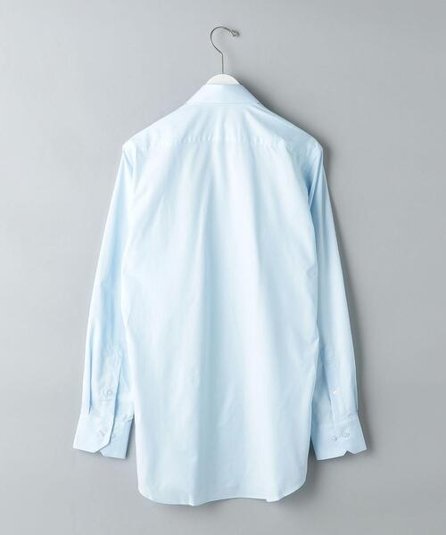 WORK TRIP OUTFITS GREEN LABEL RELAXING(ワークトリップアウトフィッツグリーンレーベル リラクシング)の「< 機能 / イージーアイロン・吸水速乾・ストレッチ >WTO ラッカン スリム ボタンダウンシャツ(ビジネスシャツ・メンズ・ホワイト/ライトブルー・SMALL/X-LARGE/MEDIUM/LARGE)」の14枚目の写真