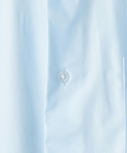 WORK TRIP OUTFITS GREEN LABEL RELAXING(ワークトリップアウトフィッツグリーンレーベル リラクシング)の「< 機能 / イージーアイロン・吸水速乾・ストレッチ >WTO ラッカン スリム ボタンダウンシャツ(ビジネスシャツ・メンズ・ホワイト/ライトブルー・SMALL/X-LARGE/MEDIUM/LARGE)」の18枚目の写真