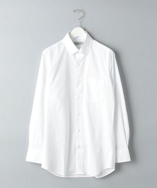 WORK TRIP OUTFITS GREEN LABEL RELAXING(ワークトリップアウトフィッツグリーンレーベル リラクシング)の「< 機能 / イージーアイロン・吸水速乾・ストレッチ >WTO ラッカン スリム ボタンダウンシャツ(ビジネスシャツ・メンズ・ホワイト/ライトブルー・SMALL/X-LARGE/MEDIUM/LARGE)」の19枚目の写真