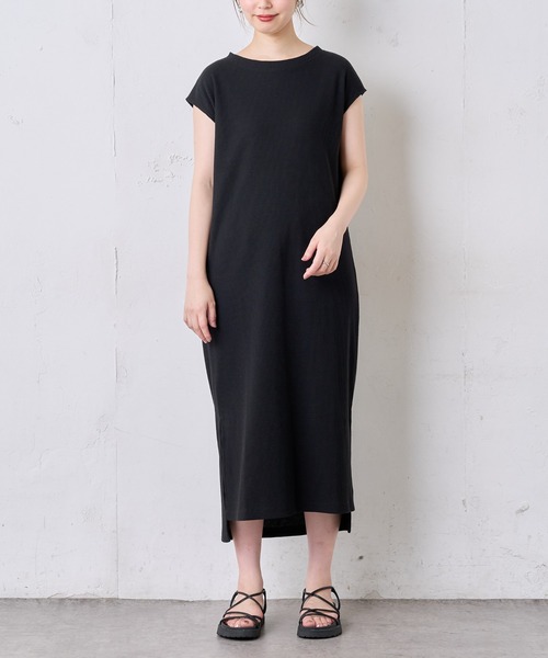 natural couture（ナチュラルクチュール）の「Dかんベルト付きサーマルワンピース（ワンピース・レディース・アイボリー/ブラック/グリーン系その他/ラベンダー/キャメル・FREE）」の18枚目の写真