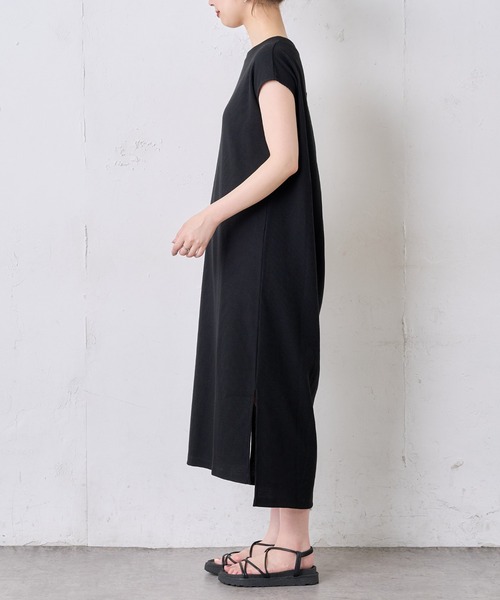 natural couture（ナチュラルクチュール）の「Dかんベルト付きサーマルワンピース（ワンピース・レディース・アイボリー/ブラック/グリーン系その他/ラベンダー/キャメル・FREE）」の14枚目の写真
