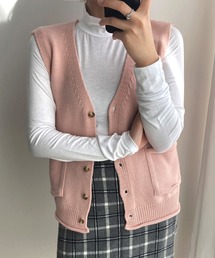 fd style | 【Chuzchuz】ポケットVネックベスト(ベスト)