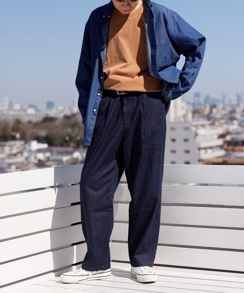 ARCH & LINE（アーチアンドライン）の「ワンタック ワイド デニム