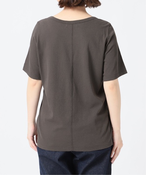 SLOBE IENA(スローブイエナ)の「ドライ天竺ニュアンスネックTシャツ【手洗い可能】◆(Tシャツ/カットソー・レディース・ライトグレー/グリーン/チャコールグレー/ブラック系その他・FREE)」の10枚目の写真