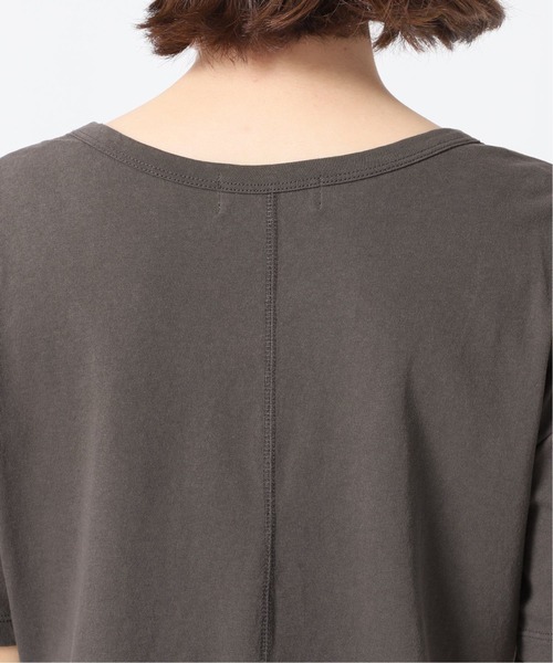 SLOBE IENA(スローブイエナ)の「ドライ天竺ニュアンスネックTシャツ【手洗い可能】◆(Tシャツ/カットソー・レディース・ライトグレー/グリーン/チャコールグレー/ブラック系その他・FREE)」の12枚目の写真