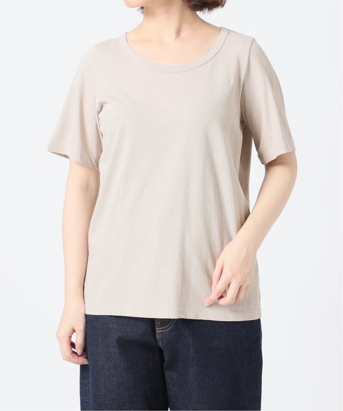SLOBE IENA(スローブイエナ)の「ドライ天竺ニュアンスネックTシャツ【手洗い可能】◆(Tシャツ/カットソー・レディース・ライトグレー/グリーン/チャコールグレー/ブラック系その他・FREE)」の17枚目の写真