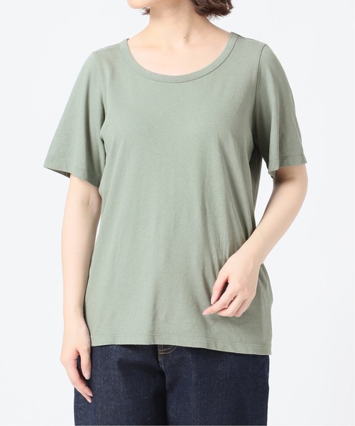 SLOBE IENA(スローブイエナ)の「ドライ天竺ニュアンスネックTシャツ【手洗い可能】◆(Tシャツ/カットソー・レディース・ライトグレー/グリーン/チャコールグレー/ブラック系その他・FREE)」の19枚目の写真