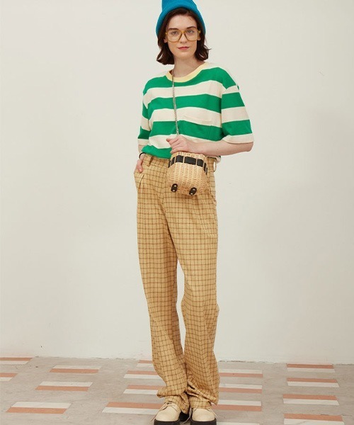 MIXSEVEN（ミックスセブン）の「【MIX SEVEN】Tacked Check Design Pants MX21S11（スラックス・メンズ・イエロー系その他・S/L/M）」の10枚目の写真