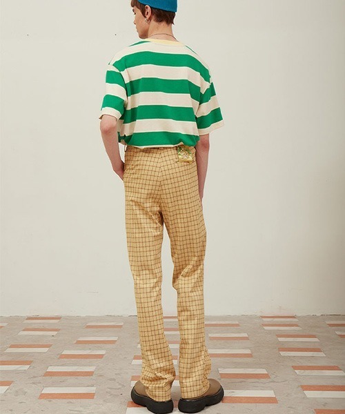 MIXSEVEN（ミックスセブン）の「【MIX SEVEN】Tacked Check Design Pants MX21S11（スラックス・メンズ・イエロー系その他・S/L/M）」の8枚目の写真