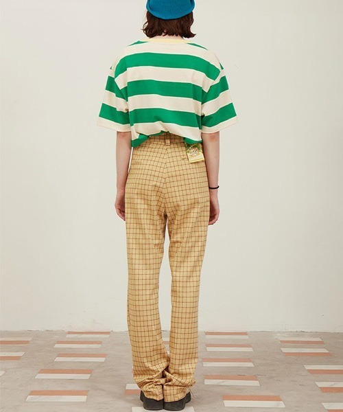 MIXSEVEN（ミックスセブン）の「【MIX SEVEN】Tacked Check Design Pants MX21S11（スラックス・メンズ・イエロー系その他・S/L/M）」の13枚目の写真