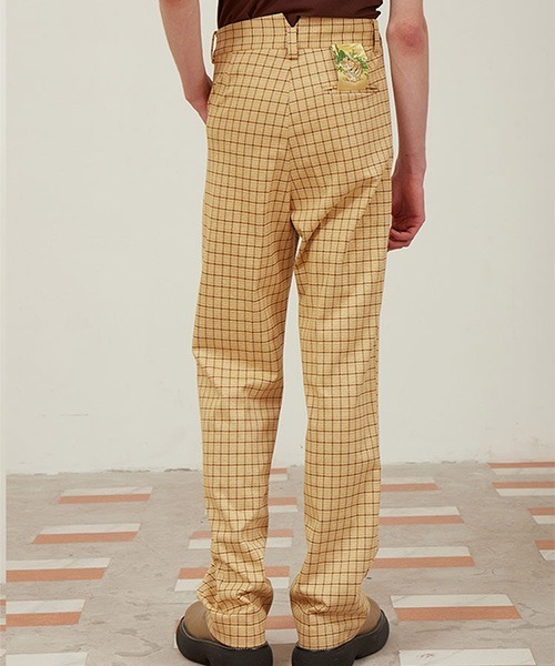 MIXSEVEN（ミックスセブン）の「【MIX SEVEN】Tacked Check Design Pants MX21S11（スラックス・メンズ・イエロー系その他・S/L/M）」の16枚目の写真