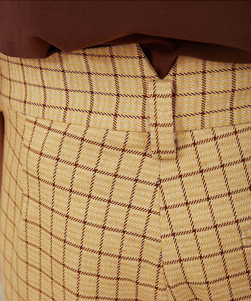 MIXSEVEN（ミックスセブン）の「【MIX SEVEN】Tacked Check Design Pants MX21S11（スラックス・メンズ・イエロー系その他・S/L/M）」の19枚目の写真