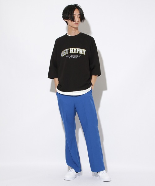 PBLIM（ページボーイリム）の「【PAGEBOYLIM】シシュウロゴビックT（Tシャツ/カットソー・レディース・チャコールグレー/ブラック/オレンジ・MEDIUM/LARGE）」の12枚目の写真