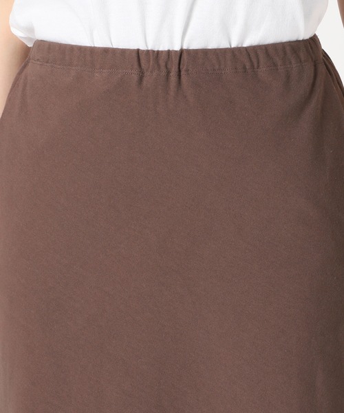 SLOBE IENA（スローブイエナ）の「強撚天竺ロングフレアスカート【ウエストゴム/手洗い可能】◆（スカート・レディース・ブラック/ブラウン・FREE）」の22枚目の写真