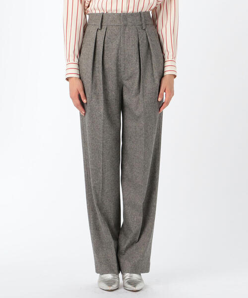 ISABEL MARANT（イザベルマラン）の「ISABEL MARANT ETOILE NAFY タックドワイドパンツ（その他パンツ・レディース・ホワイト/グレー・36/34）」の5枚目の写真