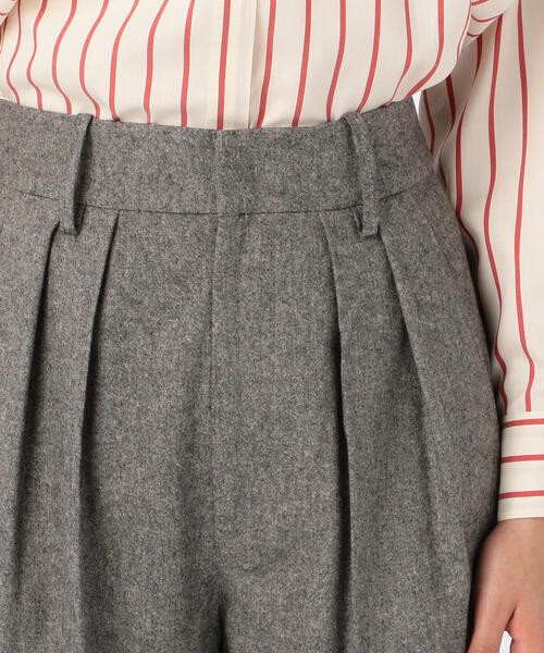 ISABEL MARANT（イザベルマラン）の「ISABEL MARANT ETOILE NAFY タックドワイドパンツ（その他パンツ・レディース・ホワイト/グレー・36/34）」の9枚目の写真