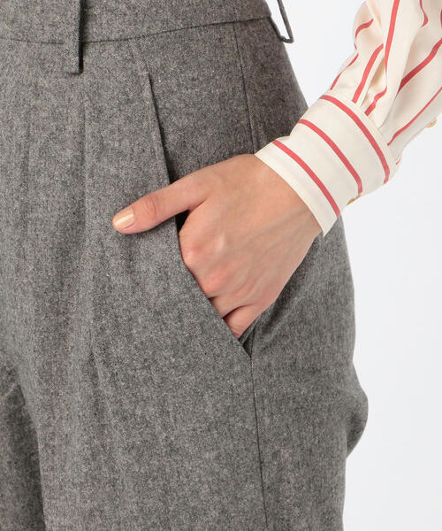 ISABEL MARANT（イザベルマラン）の「ISABEL MARANT ETOILE NAFY タックドワイドパンツ（その他パンツ・レディース・ホワイト/グレー・36/34）」の11枚目の写真