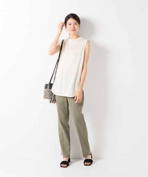 IENA(イエナ)の「バックボウノースリーブプルオーバー◆(Tシャツ/カットソー・レディース・ブラック/アイボリー・FREE)」の7枚目の写真