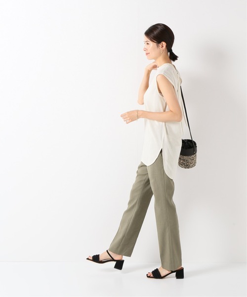 IENA(イエナ)の「バックボウノースリーブプルオーバー◆(Tシャツ/カットソー・レディース・ブラック/アイボリー・FREE)」の8枚目の写真