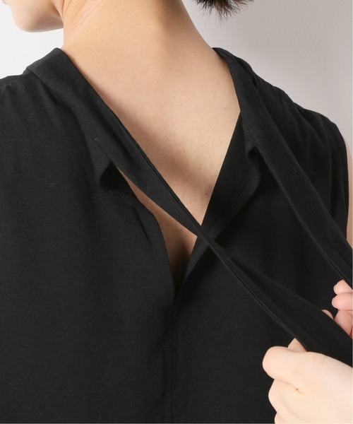 IENA(イエナ)の「バックボウノースリーブプルオーバー◆(Tシャツ/カットソー・レディース・ブラック/アイボリー・FREE)」の14枚目の写真