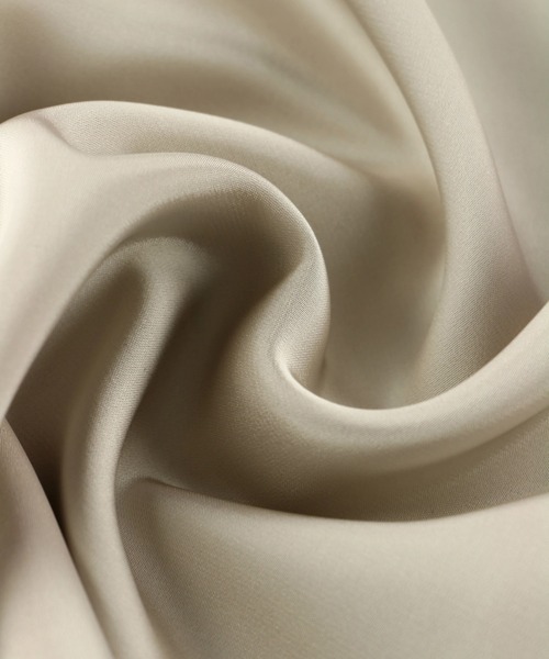 ALEXIA STAM（アリシアスタン）の「Satin Open Collar Shirt/サテンオープンカラーシャツ（シャツ/ブラウス・レディース・ベージュ/カーキ/ブルー・FREE）」の18枚目の写真