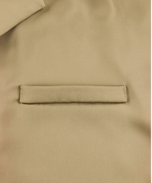ALEXIA STAM（アリシアスタン）の「Satin Open Collar Shirt/サテンオープンカラーシャツ（シャツ/ブラウス・レディース・ベージュ/カーキ/ブルー・FREE）」の22枚目の写真