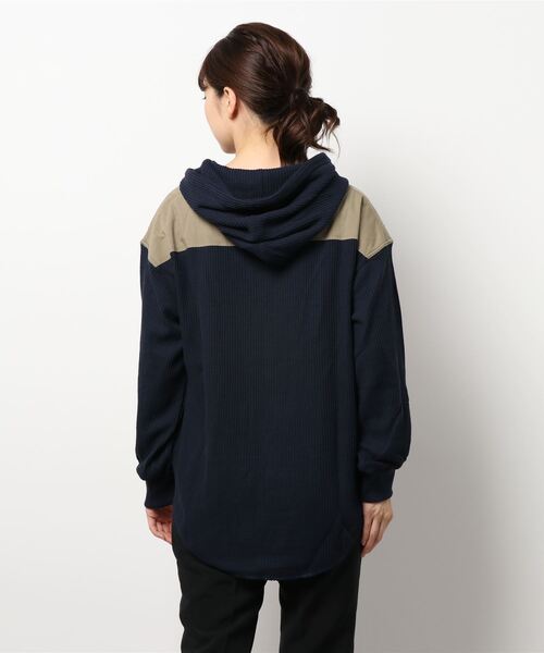 KRIFF MAYER Lady's Collection(クリフメイヤーレディースコレクション)の「サーマルチロリアンパーカー(パーカー・レディース・ブラック/ネイビー/ブラウン/グレー/オフホワイト/カラフル・MEDIUM/LARGE)」の8枚目の写真