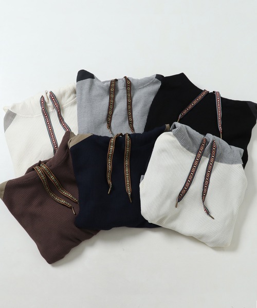 KRIFF MAYER Lady's Collection(クリフメイヤーレディースコレクション)の「サーマルチロリアンパーカー(パーカー・レディース・ブラック/ネイビー/ブラウン/グレー/オフホワイト/カラフル・MEDIUM/LARGE)」の10枚目の写真