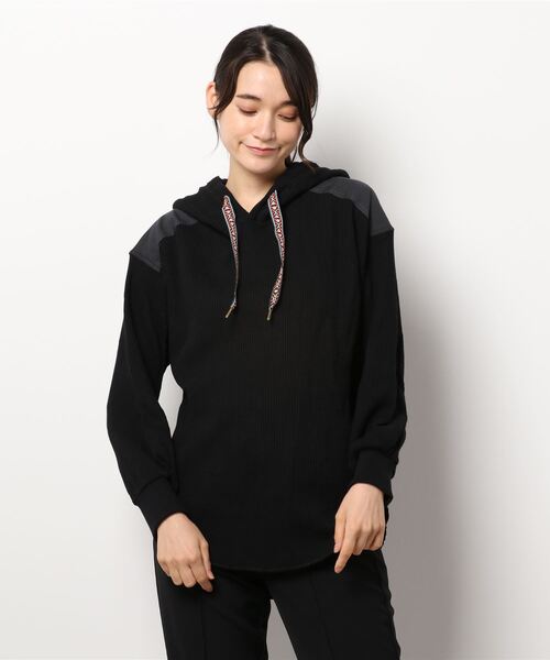 KRIFF MAYER Lady's Collection(クリフメイヤーレディースコレクション)の「サーマルチロリアンパーカー(パーカー・レディース・ブラック/ネイビー/ブラウン/グレー/オフホワイト/カラフル・MEDIUM/LARGE)」の9枚目の写真